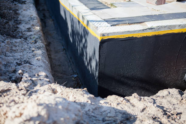 Residential Exterior Waterproofing installation at a Knox, PA home by SJ Waterproofing Pros