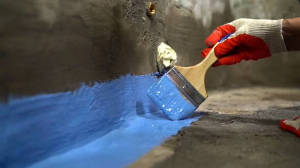 Commercial Exterior Waterproofing project at a Knox, PA business property by SJ Waterproofing Pros
